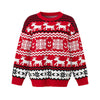 Festive Reindeer Christmas Sweater – Red