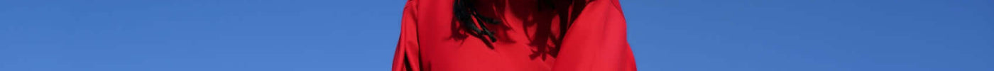 a person in a red dress