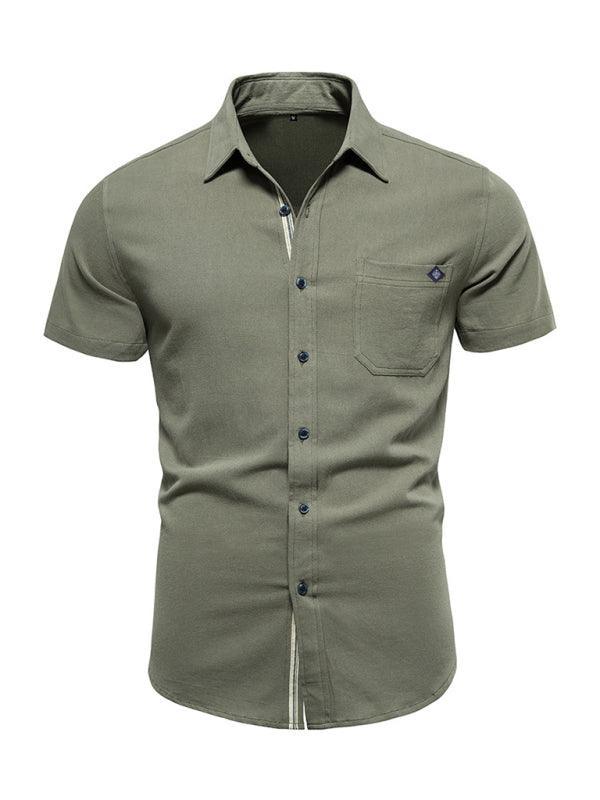 Men's Embroidered Casual Shirt: The Perfect Blend of Style and Comfort - GrozavuShop