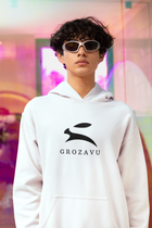 Grozavu Essential Tee – cotton, regular fit, white