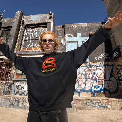 grozavu latest oversized t-shirt bunny logo streetwear