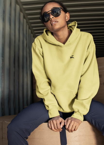 Grozavu Bunny Hoodie Women – heavyweight fleece, cream