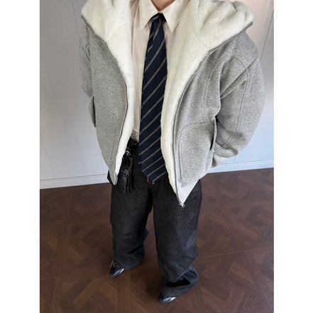 Street Fashion Zipper Hooded Sweatshirt for Men