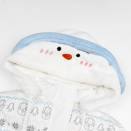 Manteau en coton à capuche en peluche