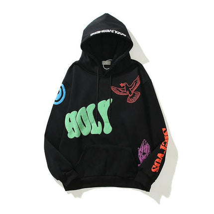 Kanye's 3D Graffiti Hip Hop Hoodie: Unisex Style at €42.99