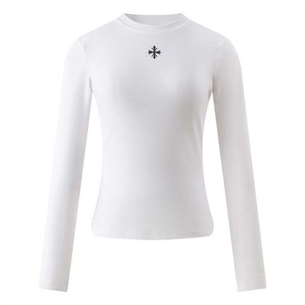 T-shirt à manches longues imprimé - Coupe ajustée