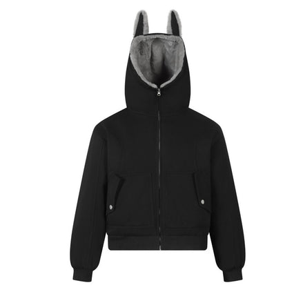 Street Fashion Zipper Hooded Sweatshirt for Men