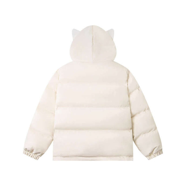 Hooded Cotton Puffer Coat – Loose Fit