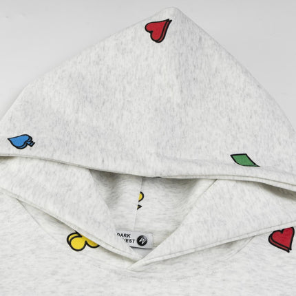 Haut à capuche rétro en coton prune à coupe décontractée