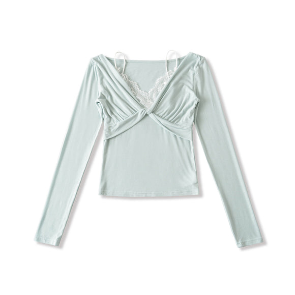 Twisted Lace Long Sleeved T-shirt