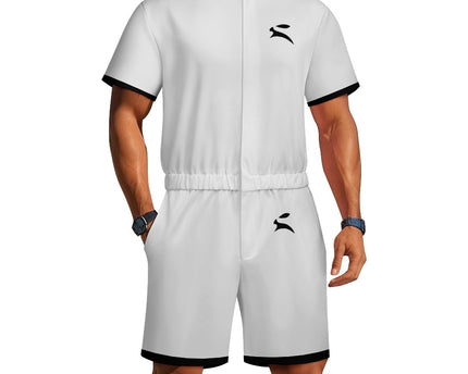 Air-Layer Lounge Jumpsuit – Short Sleeve