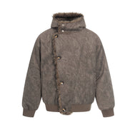 Cotton collar jacket with cotton jacket