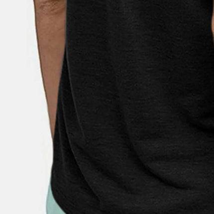 Camiseta sin mangas de algodón de corte ajustado con escote redondo