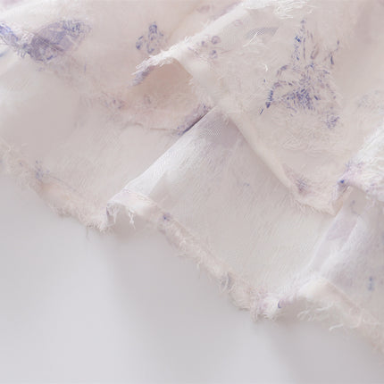 Cămașă cu mânecă scurtă imprimată Jacquard fluture – Casual