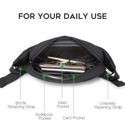 Chest Bag Men's Shoulder Bag Waterproof Crossbody Waist Bag