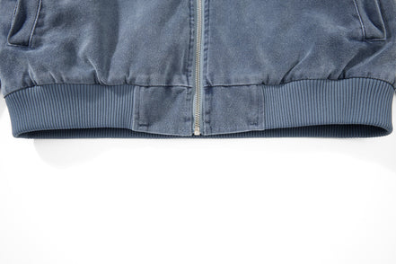 Woolen Collar Cotton Jacket With Fleece