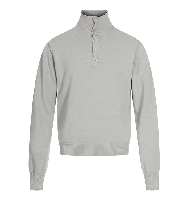 Suéter de punto de calle de cuello alto – Corte holgado