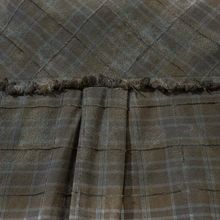 Camisa de Cuadros Radiantes Desgastada – Corte Suelto