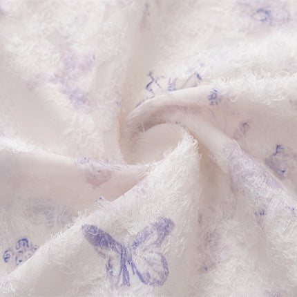 Cămașă cu mânecă scurtă imprimată Jacquard fluture – Casual