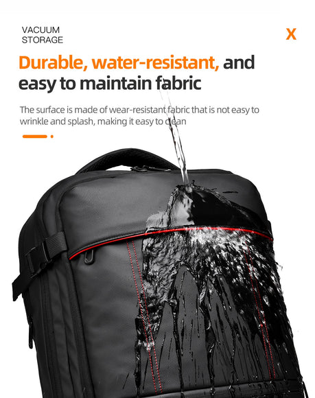 Oxford Cloth Business Travel Backpack – Black, Grey & Blue