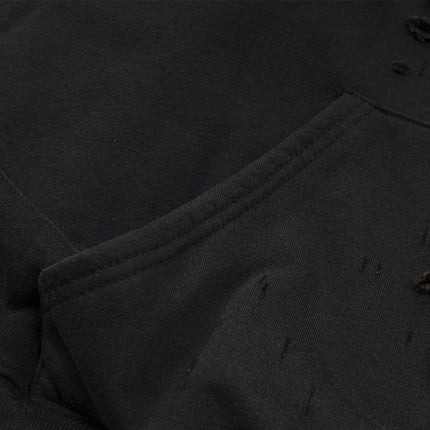 Gewaschene Buchstaben Druck Hoodie – Lockere Passform