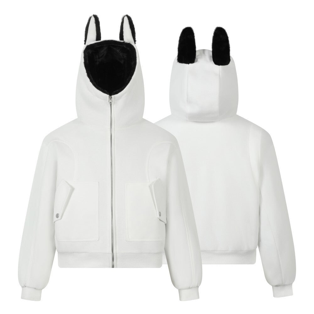 Street Fashion Zipper Hooded Sweatshirt for Men