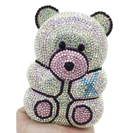 Crystal Bear Evening Party Bag