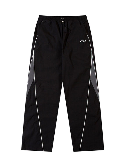 Retro functional style patchwork outdoor charging casual pants