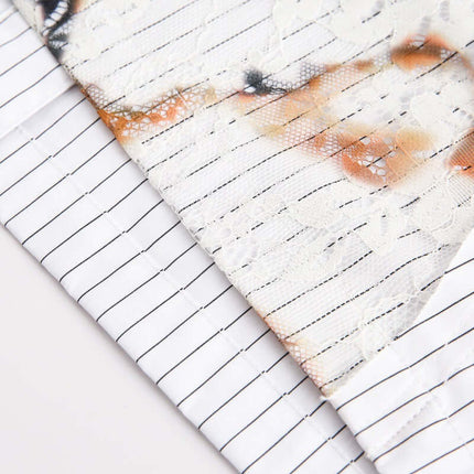 Camisa de Parches de Encaje en Llama – Corte Suelto