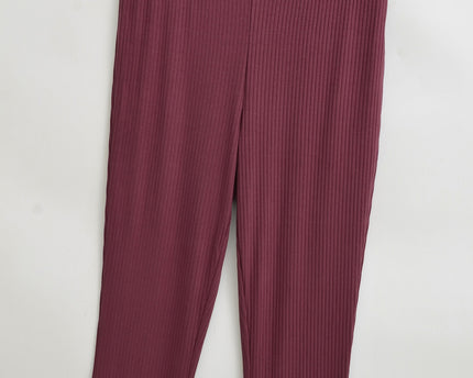 Slim fit low waist slightly flared pants