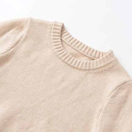 Round Neck Casual Knit Sweater