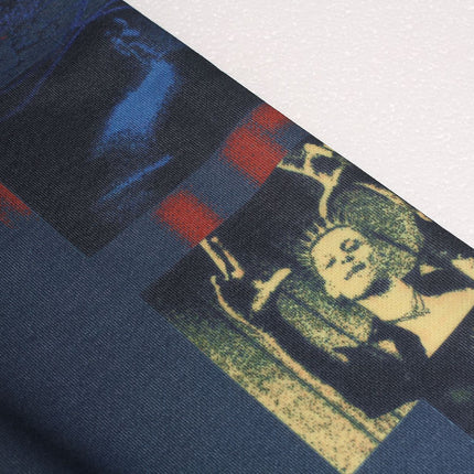 Heavyweight Magazine Print Zip-Up Hoodie – Loose Fit