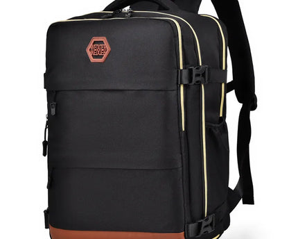 Farbblock Mehrfach-Taschen Rucksack Tasche