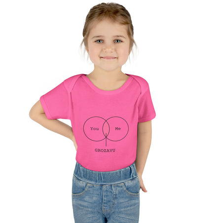 You Me Baby Bodysuit - Cute Infant Orange Outfit for Celebrations