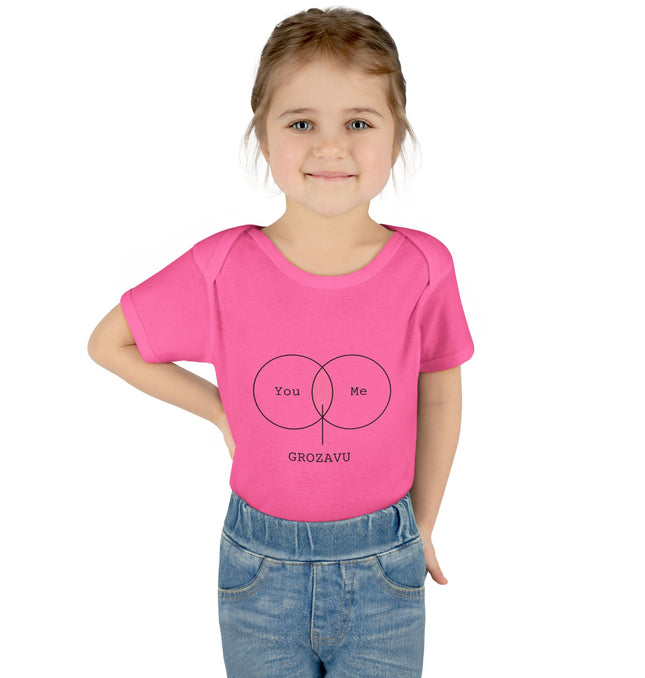 You Me Baby Bodysuit - Cute Infant Orange Outfit for Celebrations