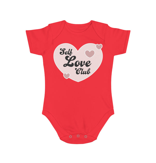 Self Love Club Short Sleeve Baby Bodysuit - Cute Infant Apparel for New Parents