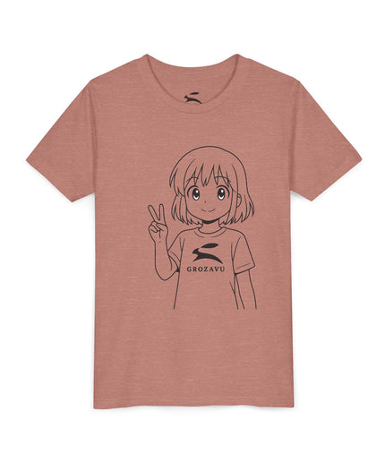 Cartoon Graphic Jugend T-Shirt | Grozavu