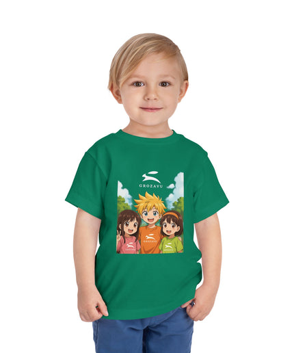 Kurzarm-T-Shirt für Kleinkinder | Grozavu Design