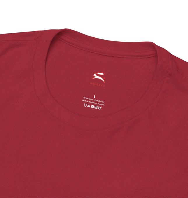 Casual Unisex Heavy Cotton Tee - Grave Logo, Perfect for Everyday Wear