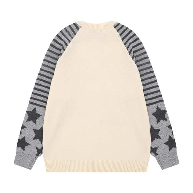 Apricot lightweight v neck sweater with Grozavu logo