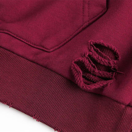 Tie-Dye Farbverlauf Halb-Reißverschluss Hoodie – Lockere Passform