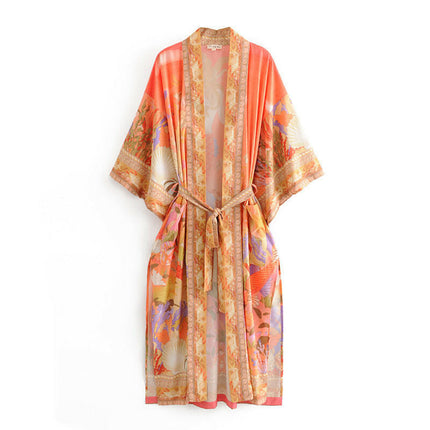 Grozavu's New Kimono Robe: Mermaid Print Fashion Statement at €44.99