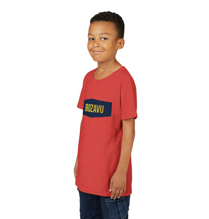 Cool Youth Short Sleeve Tee with 'GROZAVU' Design
