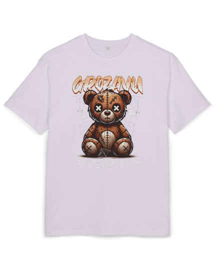 Creepy Teddy Bear Oversize Tee - Unisex Heavyweight Graphic Shirt for Casual Style