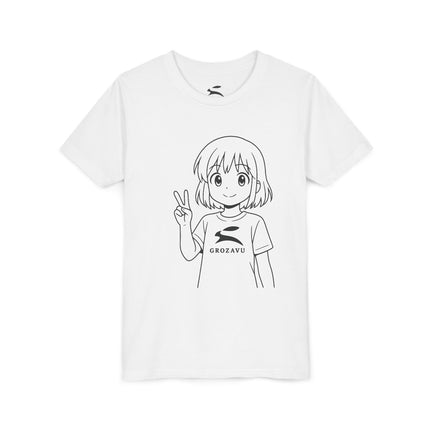 Cartoon Graphic Jugend T-Shirt | Grozavu