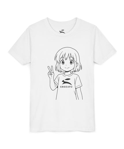Cartoon Graphic Jugend T-Shirt | Grozavu