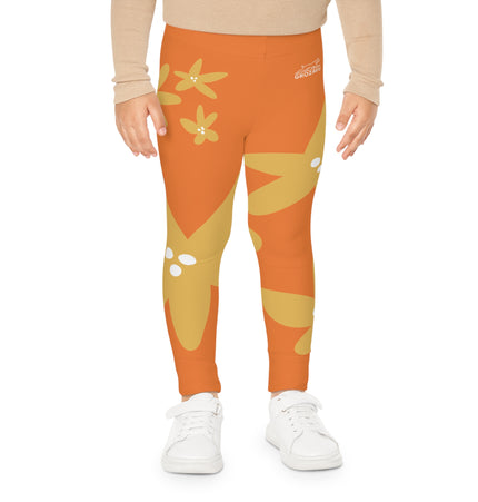 Bright Floral Kids Leggings - Fun & Comfortable Stretch Fabric