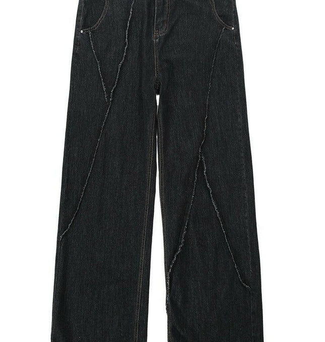 Grozavu Personalized Hip-Hop Straight Leg Jeans at €40.99