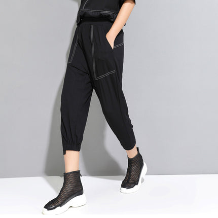 Grozavu Dark Style Loose Fit Harem Pants at €50.99