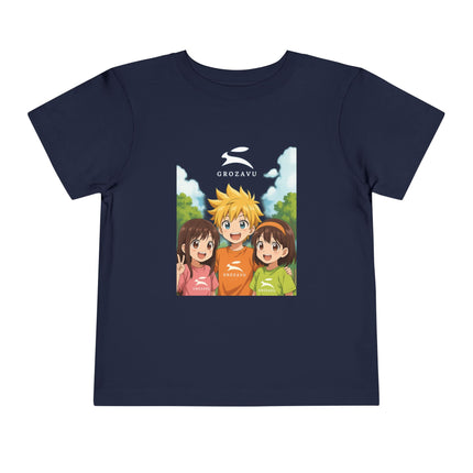 Kurzarm-T-Shirt für Kleinkinder | Grozavu Design